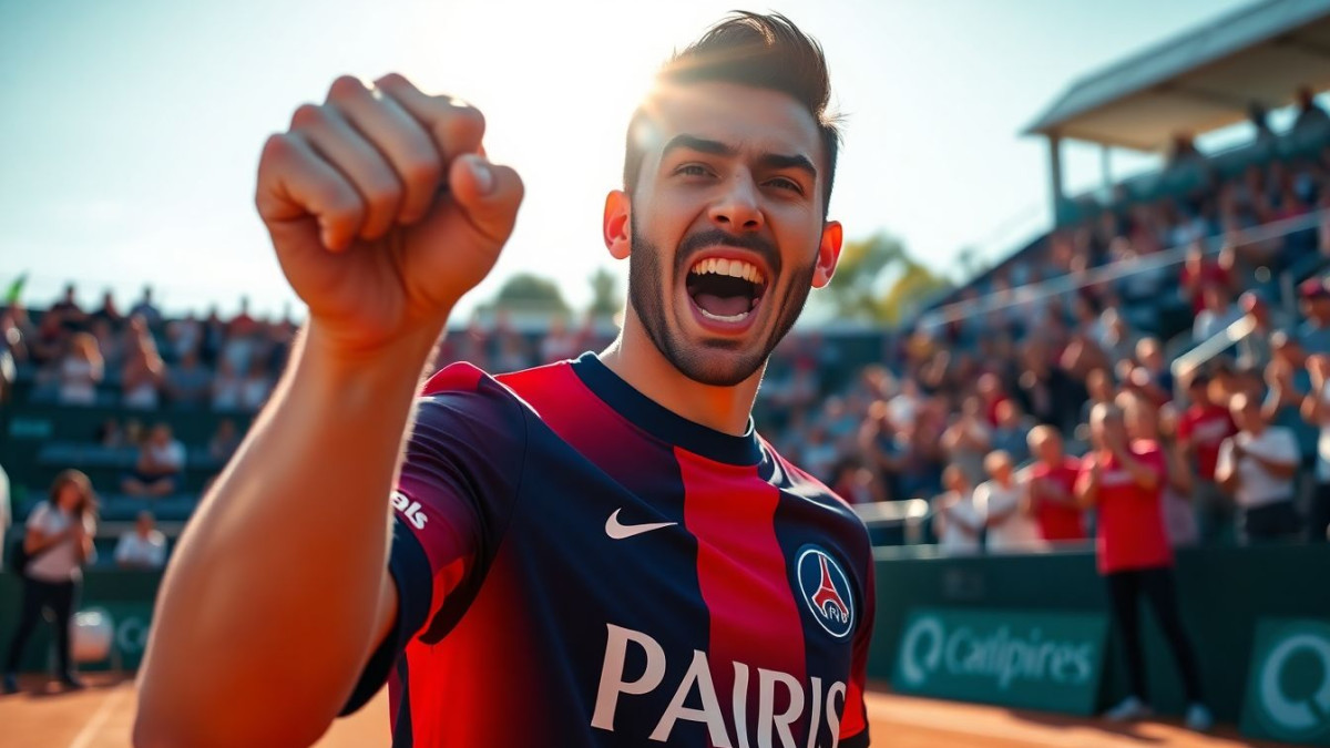 À Roland-Garros, un autre tennisman français affiche son soutien total au PSG lors de la finale de la Ligue des champions contre l’Inter