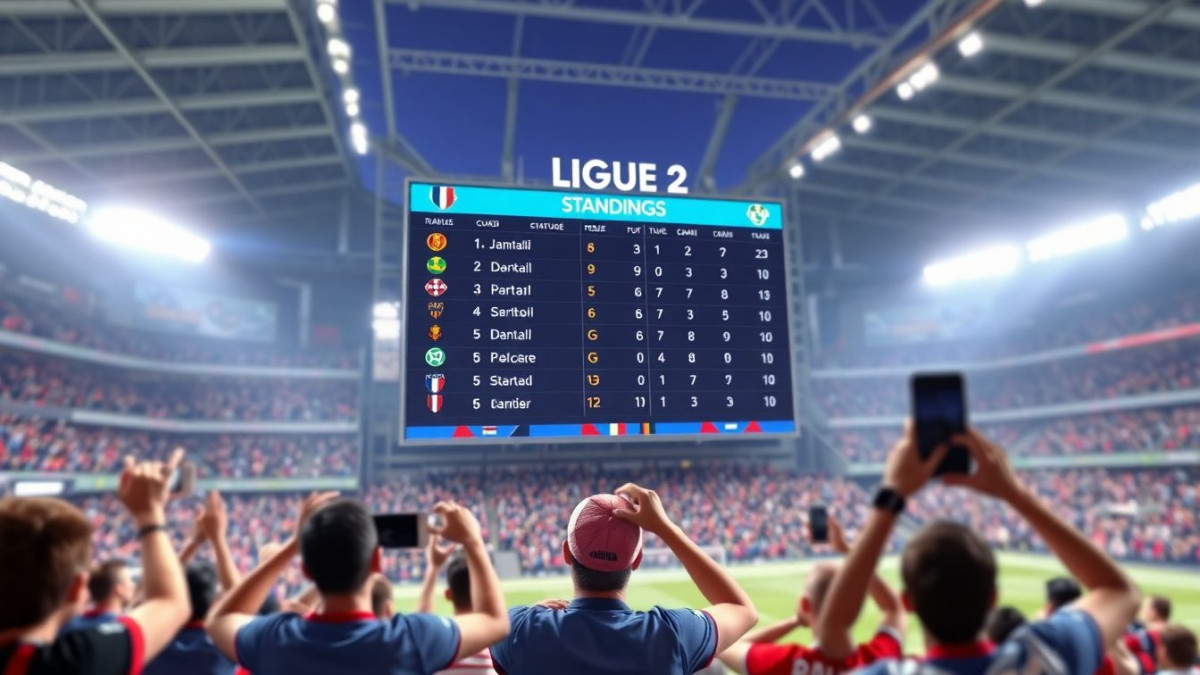 Classement complet de la Ligue 2