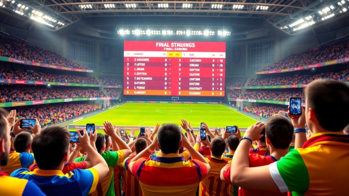 Classement final du football