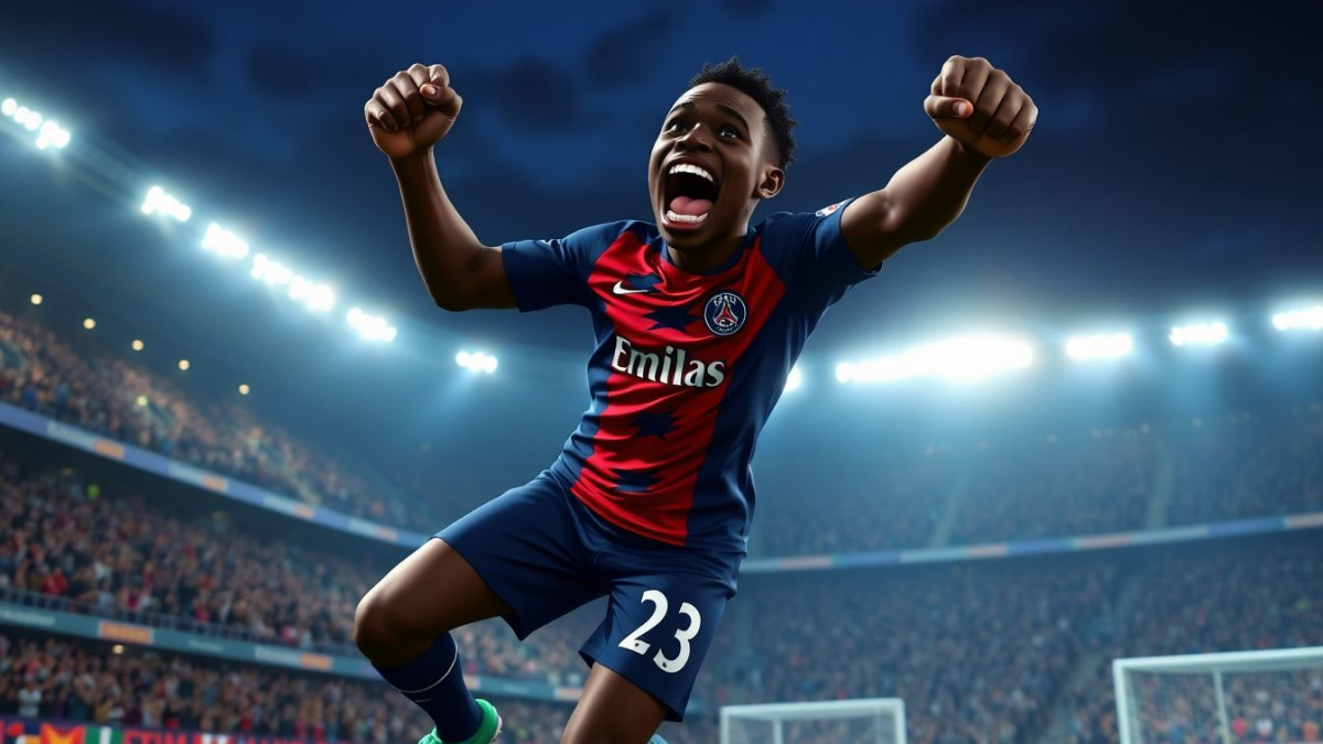 Désiré Doué affirme que son but ce soir lors du PSG-Aston Villa (3-1) en quarts de Ligue des Champions est le plus beau