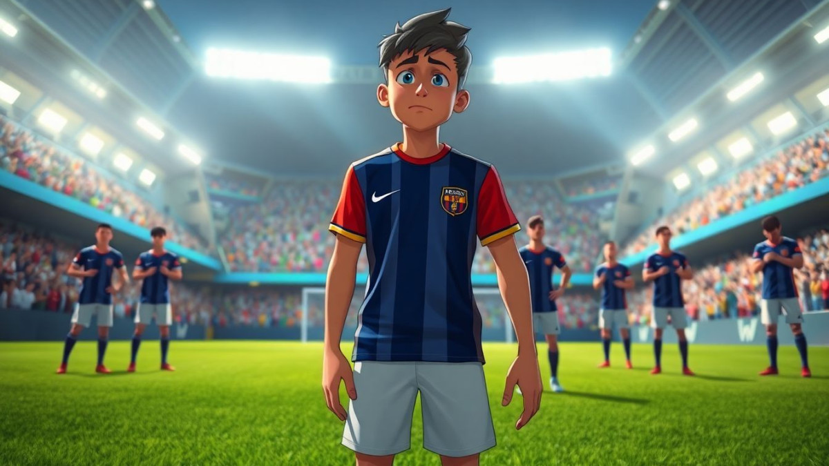 Football découvrez pourquoi ce jeune joueur n’a pas pu porter le même maillot que ses coéquipiers en entrant sur le terrain