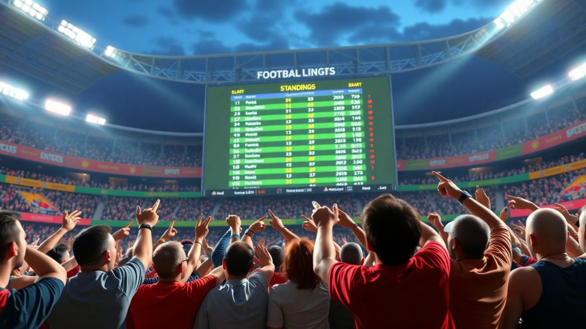 L classement provisoire du football
