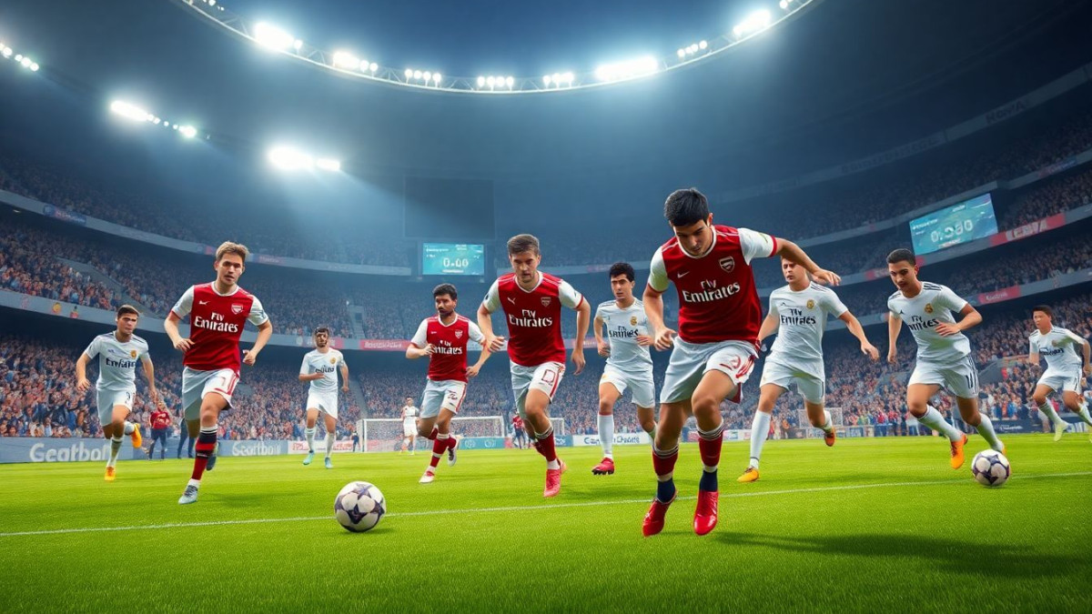 LDC : Arsenal et Real Madrid égaux 0-0 à la mi-temps : match de football