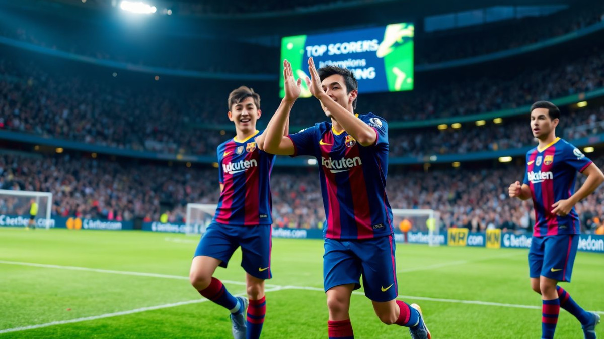 Le Barça occupe les premières places au classement des buteurs en Ligue des Champions C1
