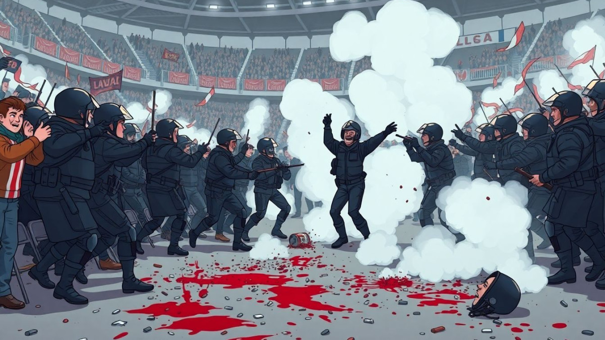 Ligue 2 : affrontements violents entre supporters de Laval et CRS à Dunkerque, gaz lacrymogène, coups de matraque et taches de sang