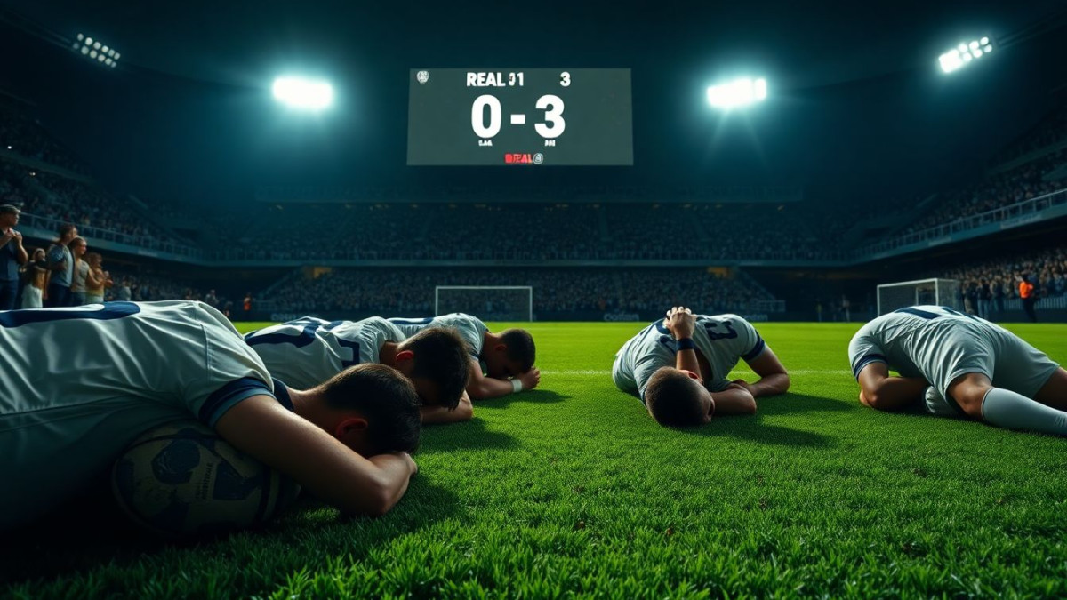 Real : 0-3, déception palpable : Football