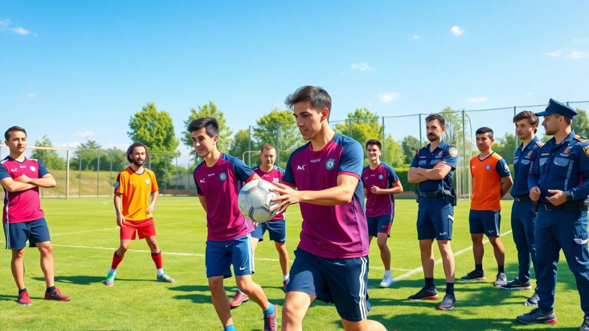 ROC Aveyron Handball et la gendarmerie unissent leurs forces pour renforcer les entraînements et promouvoir des valeurs citoyennes