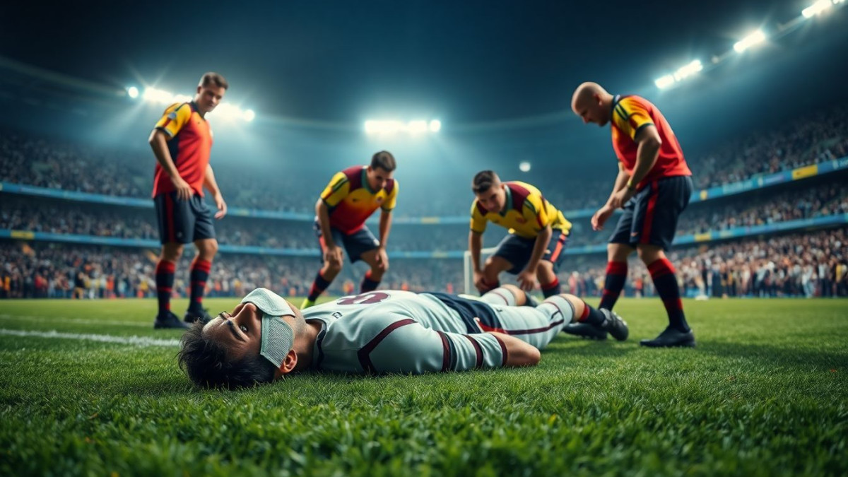 Scène effroyable en plein match : joueur évacué sous oxygène après choc à la tête