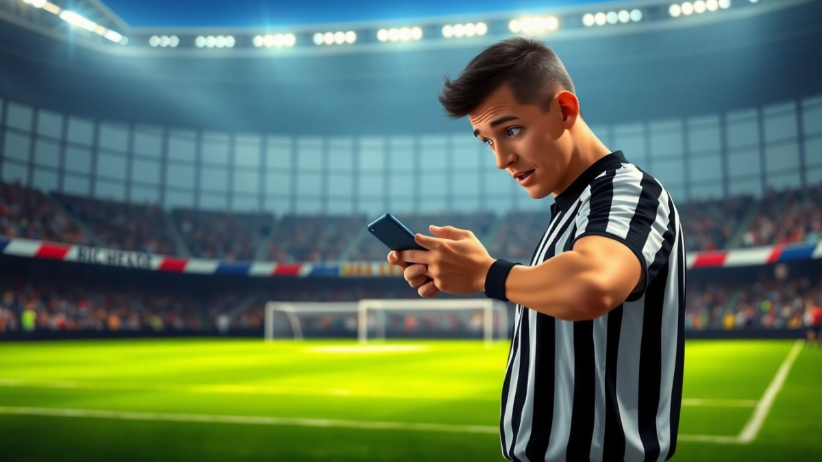 Un arbitre VAR surpris en train d’utiliser un site de paris sportifs pendant un match