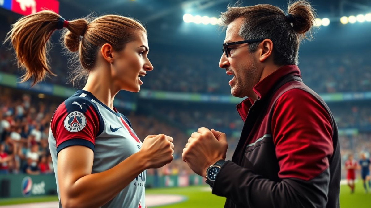 Une vive altercation a eu lieu entre une joueuse de l’équipe de France et le directeur sportif du PSG, tensions palpables et proche de la confrontation physique