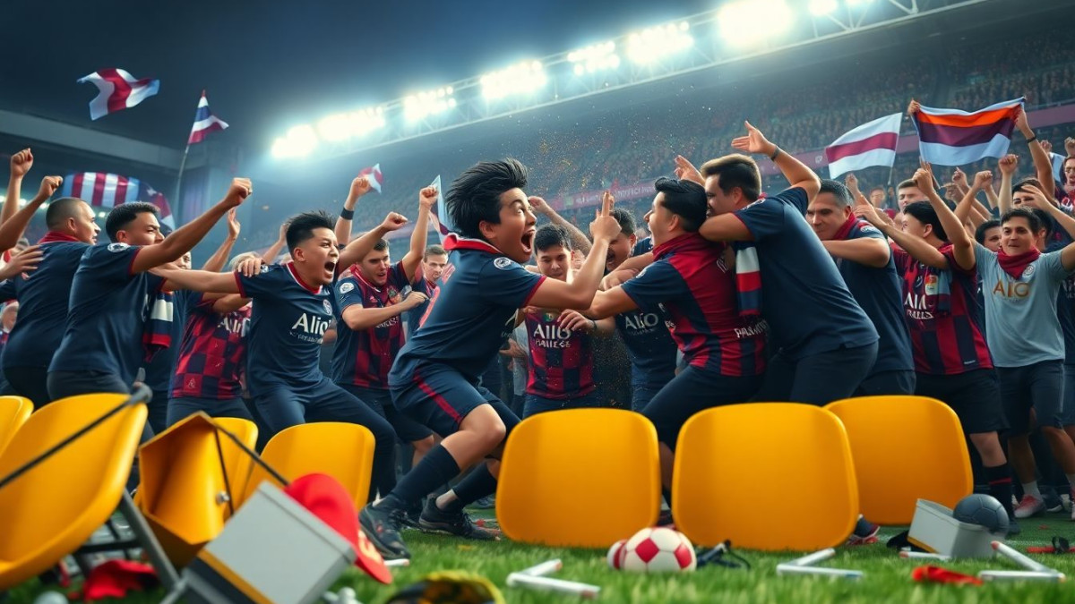 Video. Violente bagarre entre supporters PSG-Aston Villa avant le match de Ligue des Champions