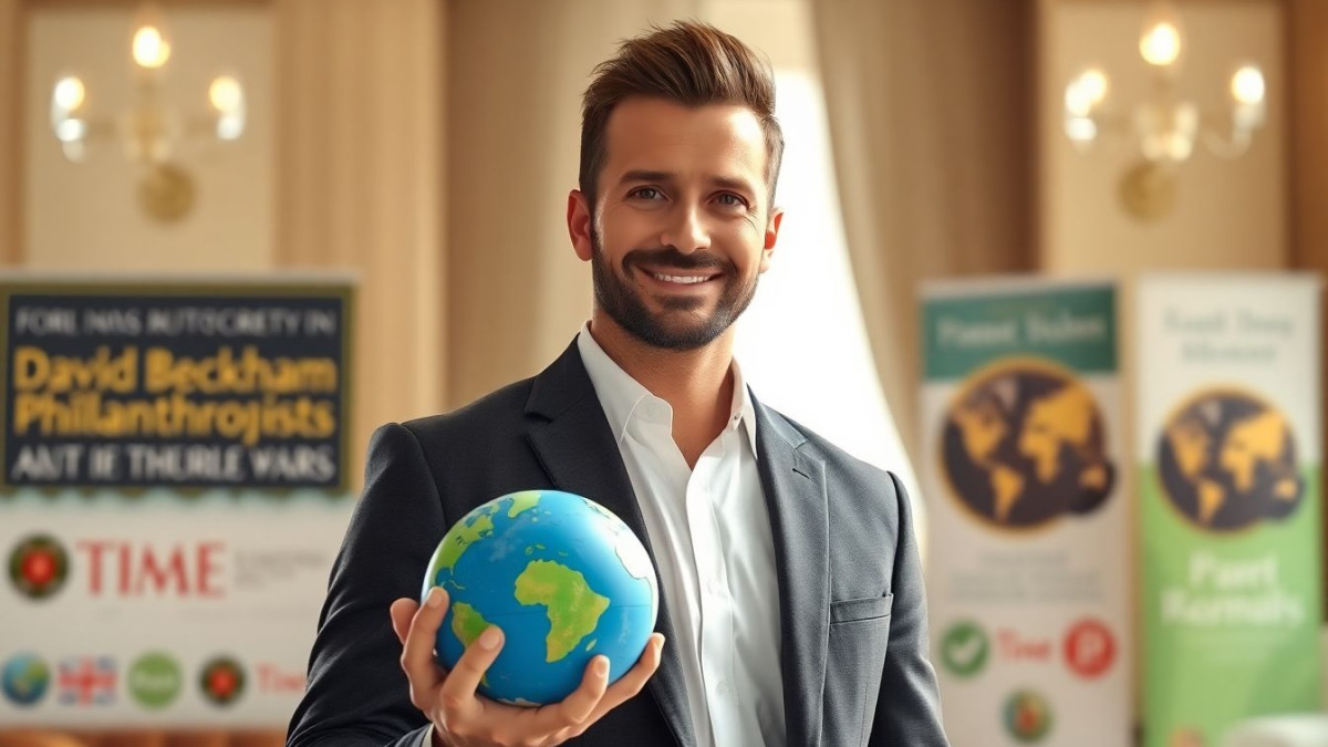 David Beckham figure parmi les 100 meilleurs philanthropes selon Time pour ses actions humanitaires en Angleterre