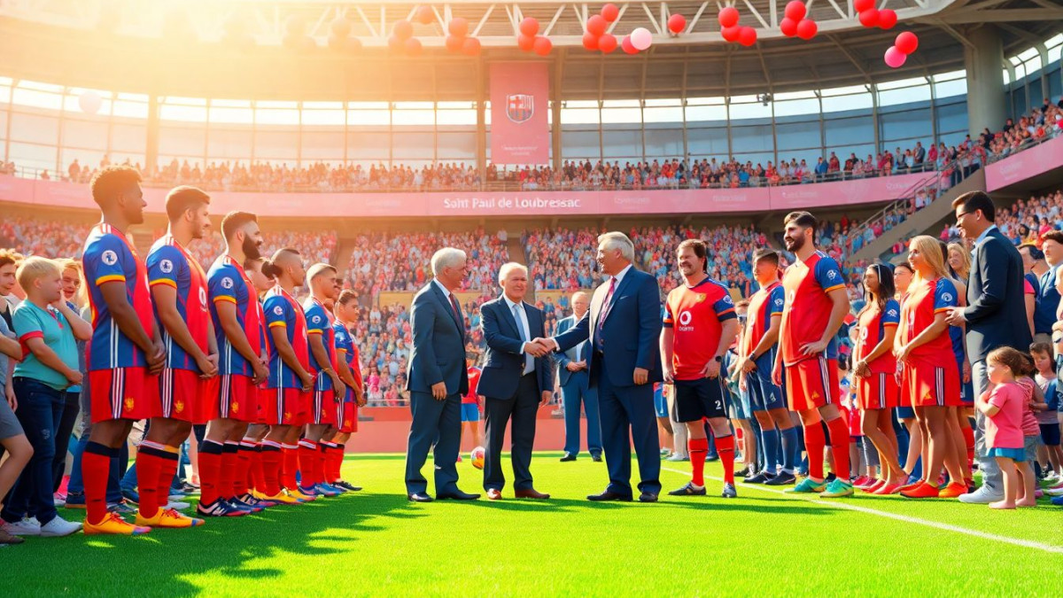 Saint-Paul-de-Loubressac : inauguration du stade et célébration des 60 ans du club de foot local
