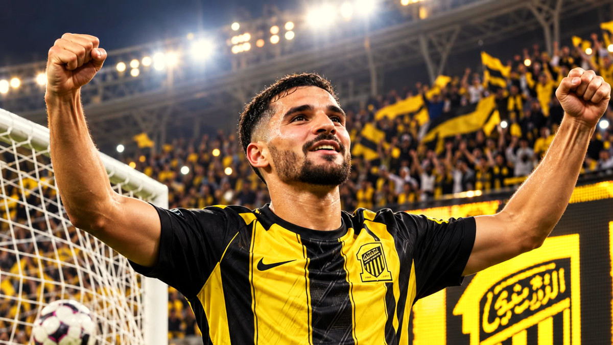 Aouar marque et Al-Ittihad s’offre un festival offensif en championnat