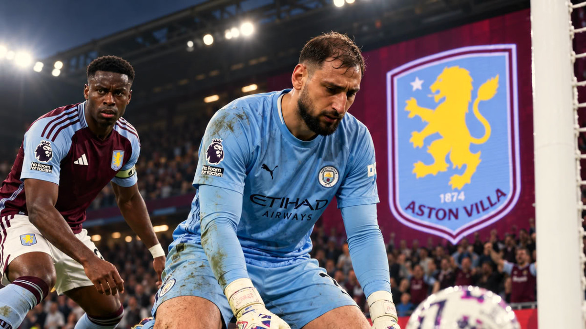 Aston Villa bat Manchester City 2-1 : Gianluigi Donnarumma et Marc Guehi sous les projecteurs