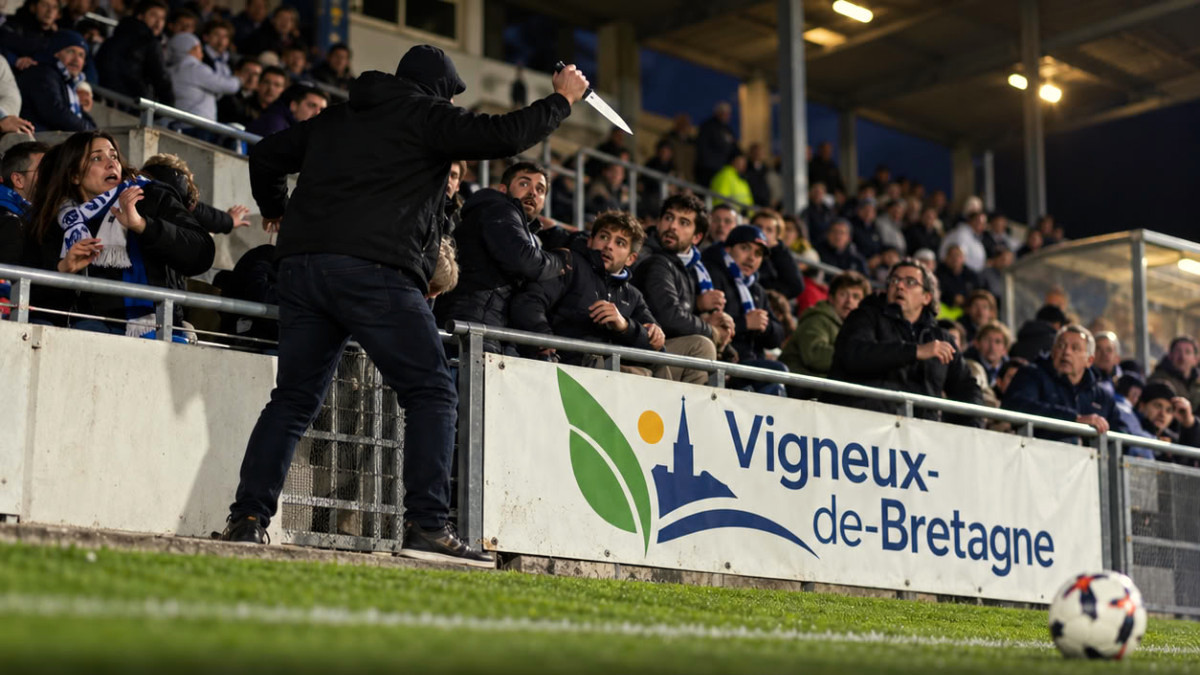 Coupe de France : un homme sort un couteau de 20 centimètres en tribune et sème la panique