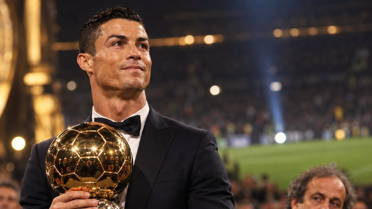 Cristiano Ronaldo est élu meilleur Ballon d’Or de l’histoire : Michel Platini est loin derrière