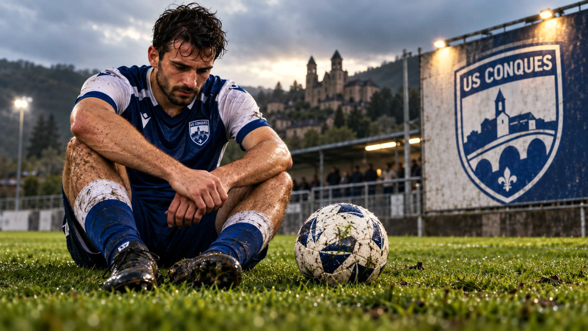Football : l’US Conques s’incline logiquement, sans surprise