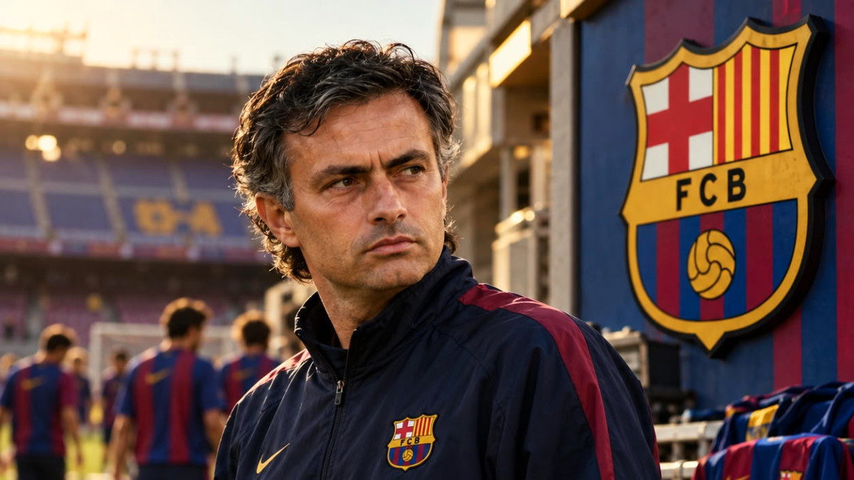 Mourinho au Barça : les photos de son passage au club