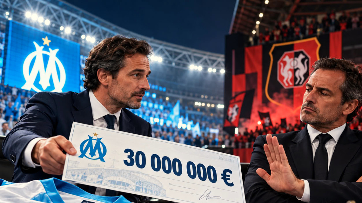 L’OM propose un chèque XXL, mais Rennes refroidit
