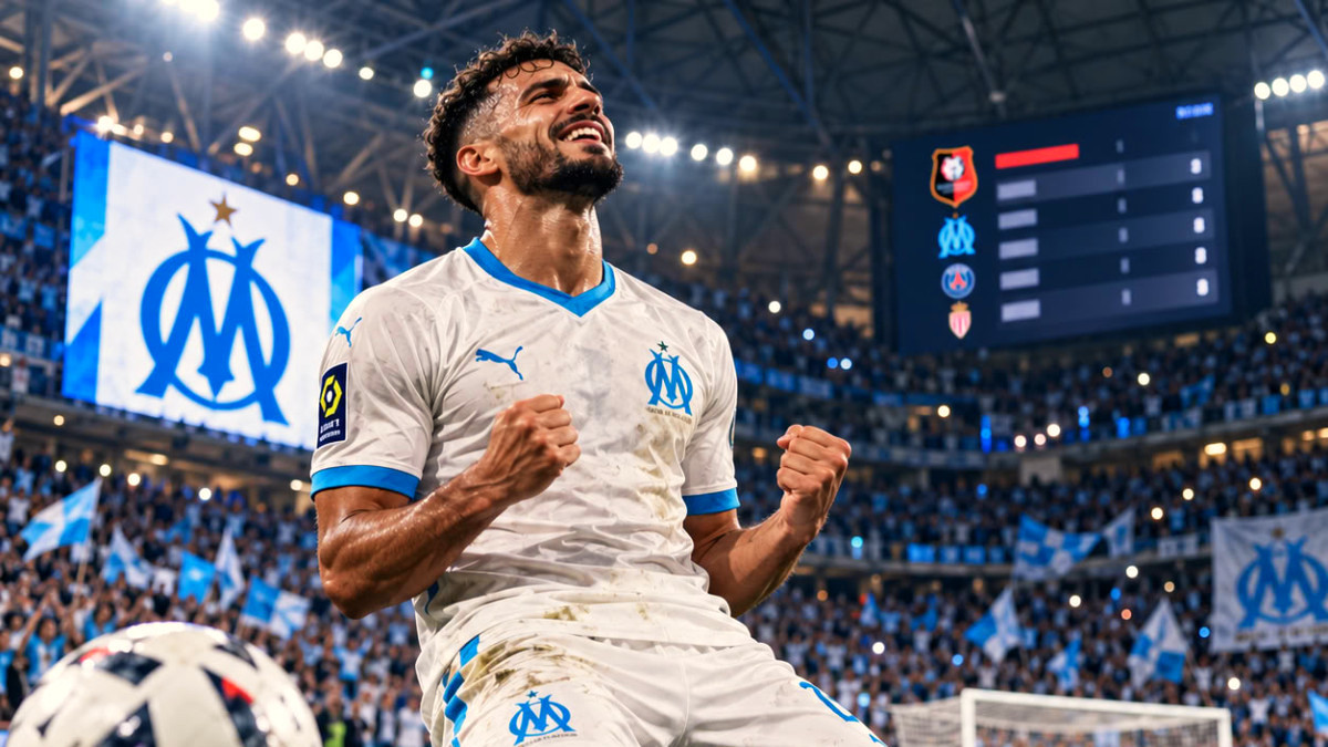 Rennes prend provisoirement la tête, Marseille signe un troisième succès de rang contre Le Havre