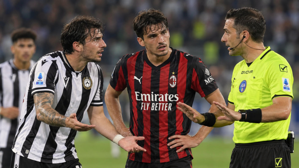 Udinese – Milan : Marelli explique pourquoi Palma n’a pas été averti après son coup de coude sur Ramos